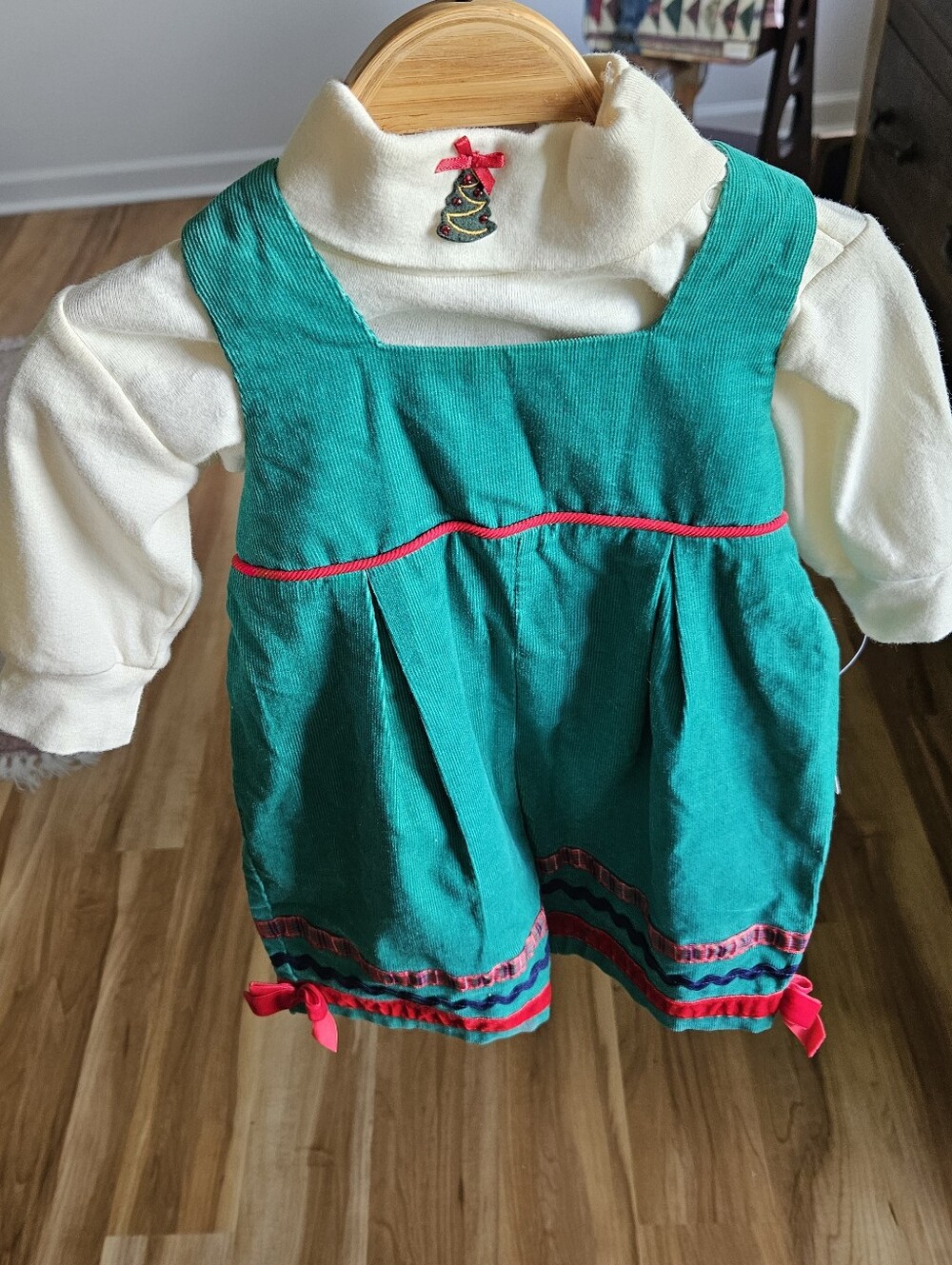 Vintage Christmas Overall Set